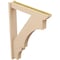 Ekena Millwork 5 1/2-in W x 32-in D x 44-in H Balboa Slat Rough Cedar Woodgrain TimberThane Outlooker, Primed Tan OUTUR055X32X44BOA24RCPR - alternate 5
